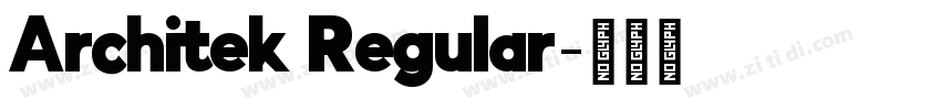 Architek Regular字体转换 Architek Regular字体转换